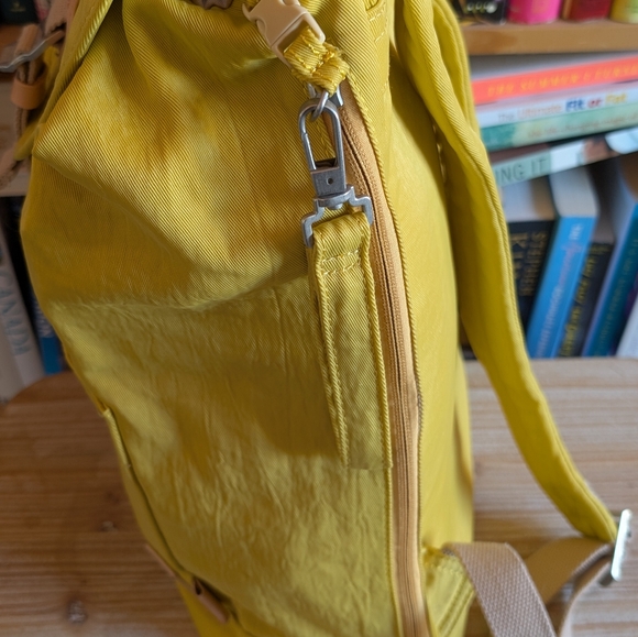 Doughnut Montana Water Repellent Backpack in Mustard Yellow - Picture 6 of 15